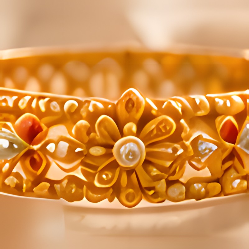 Kundan Floral Kada