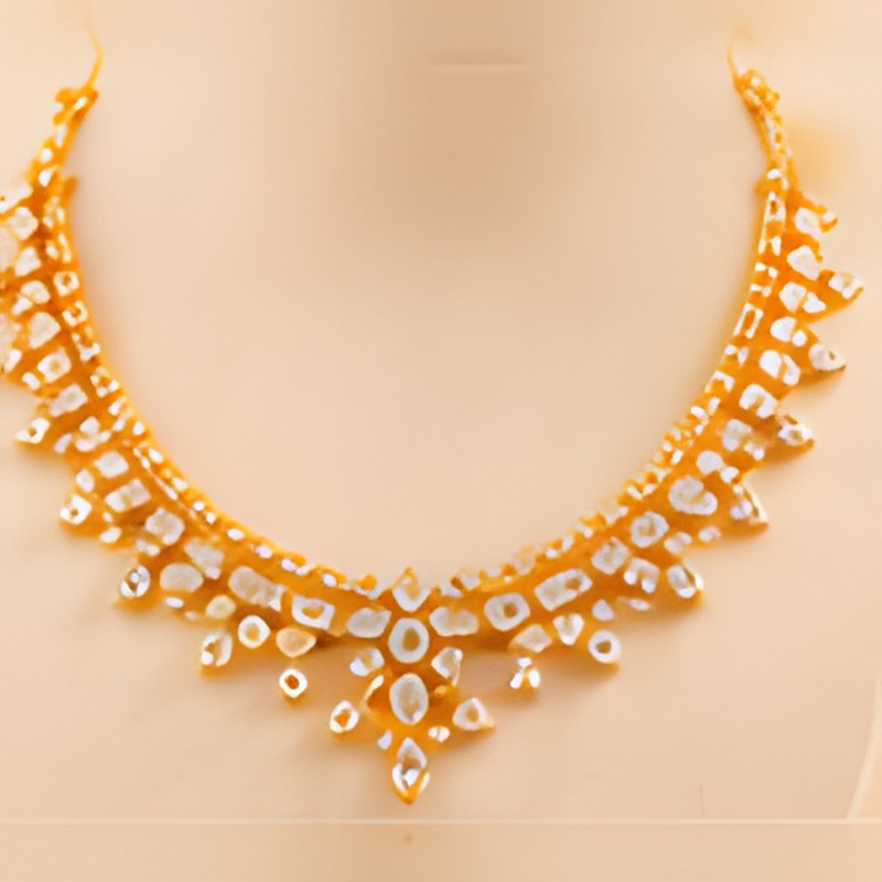 Diamond Cut Gold Necklace