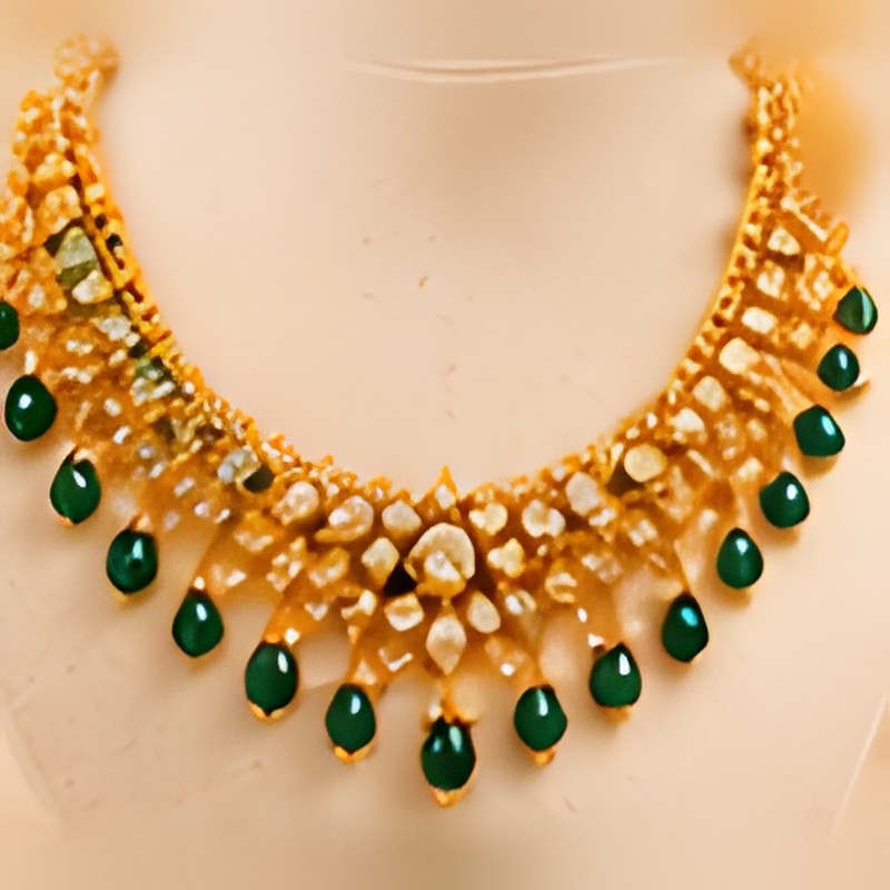 Polki Gold Necklace